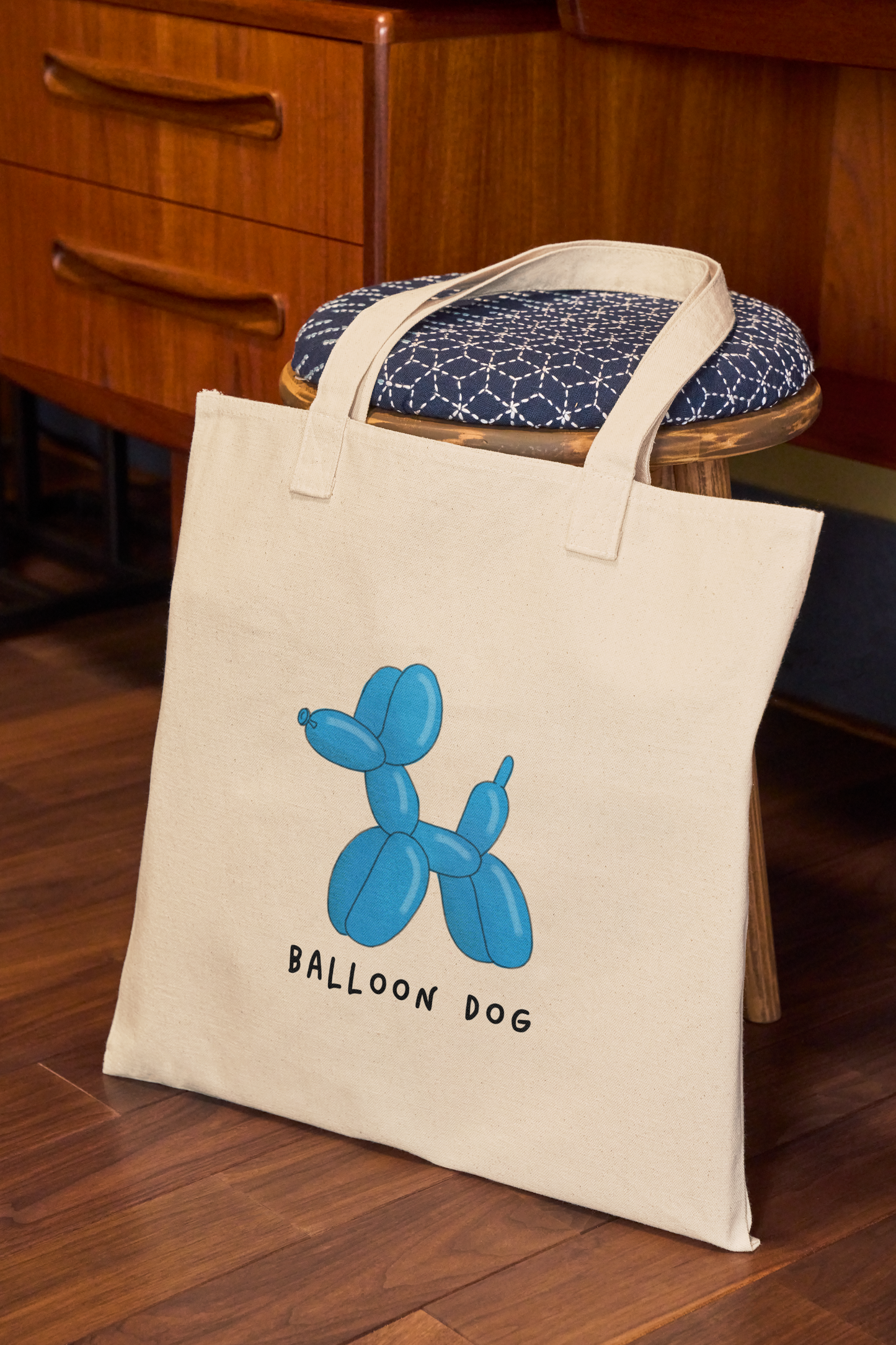 Tote Bag Baloon Dog