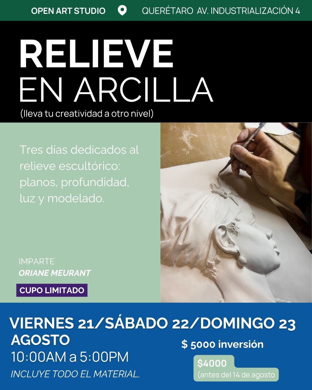 TALLER ESCULTURA EN RELIEVE