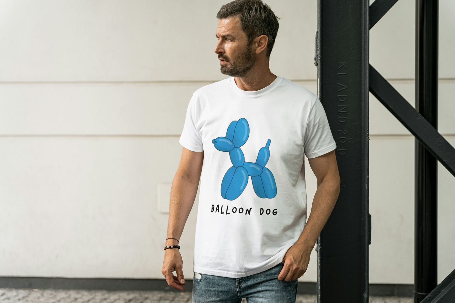 T Shirt Baloon Dog Hombre