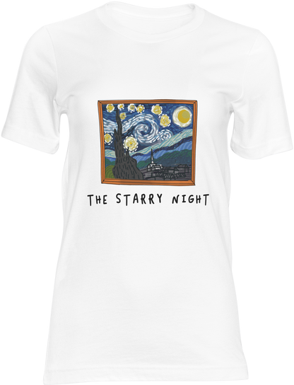 T Shirt La Noche Estrellada Van Gogh Mujer