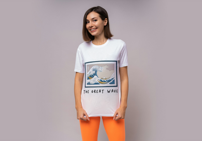 T Shirt La Gran Ola Hokusai Mujer